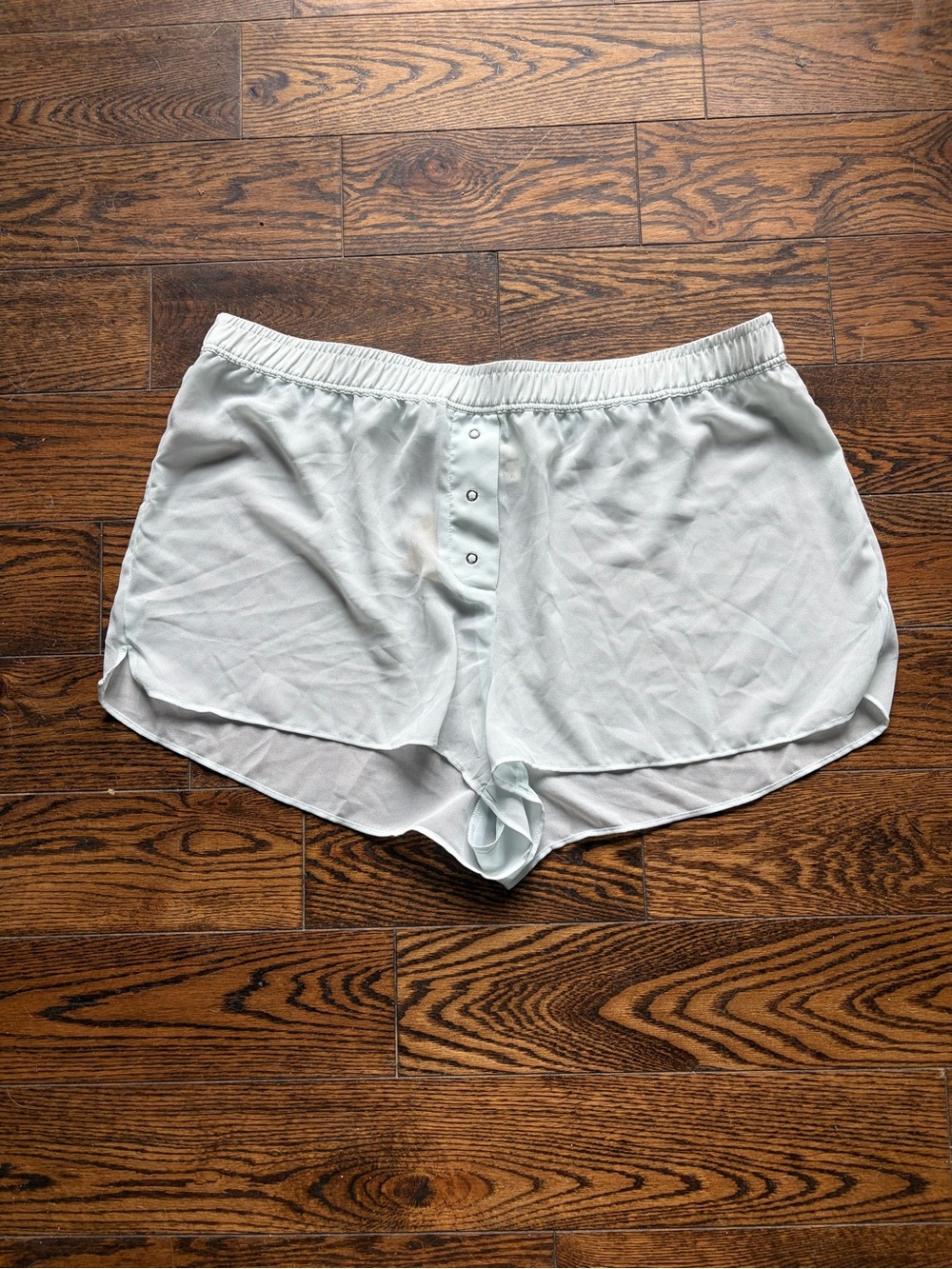 Anthropologie Light Mint Elastic-Waist Lounge Shorts
